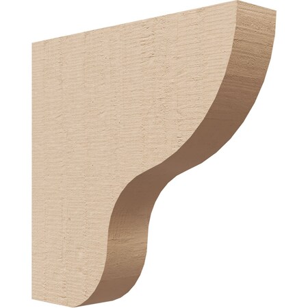 Ekena Millwork 2"W x 10"D x 10"H Thin Greensboro Rough Cedar Woodgrain TimberThane Corbel, Primed Tan CORUR02X10X10GRNRCPR
